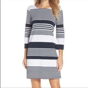 Lilly Pulitzer Bay Dress in Navy/White Stripes